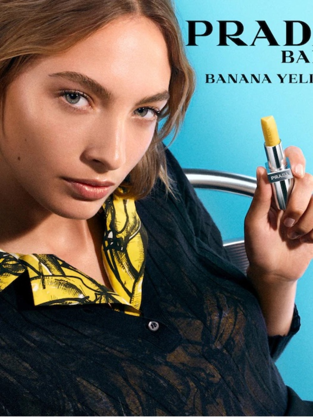 Prada Moisturizing Lip Balm in Sparkling Yellow with gentle banana flavor 1.3gms - Picture 8 of 8